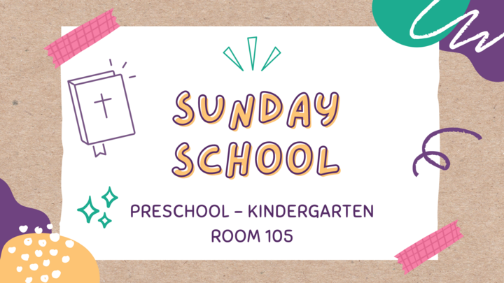 Logo for Children's Sunday School:  Preschool - Kindergarten