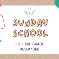 Logo for Children's Sunday School:  1st - 3rd Grade