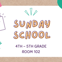 Logo for Children's Sunday School:  4th - 5th Grade