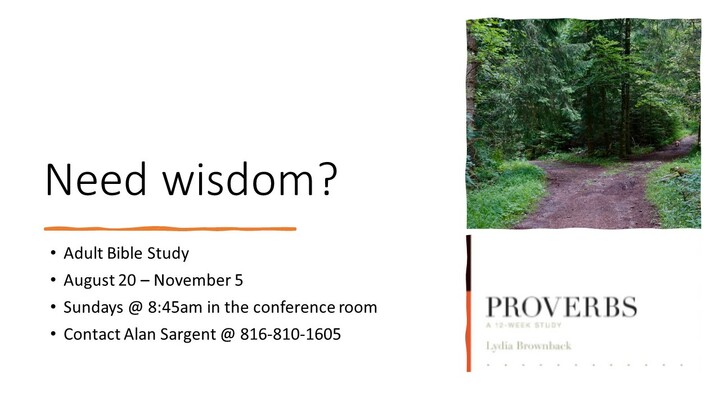 Logo for Sunday Morning Adult Bible Study