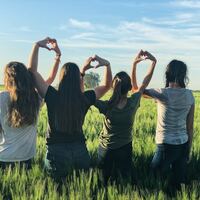 Logo for Going Deeper - a high school girls group