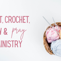 Logo for Knit, Crochet, Sew & Pray Ministry