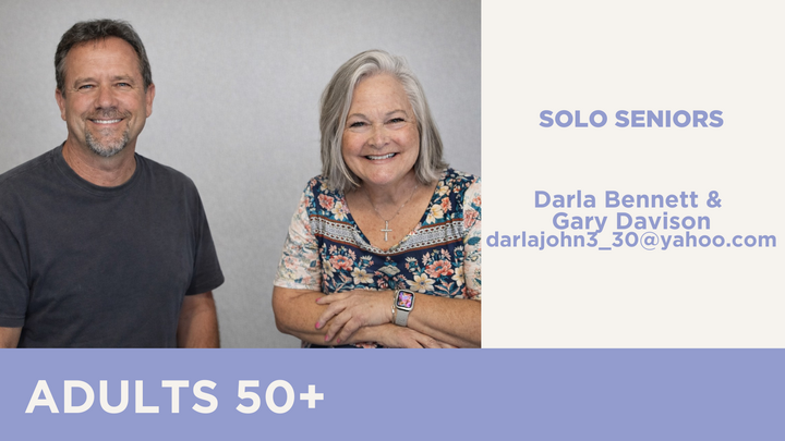 Logo for ADULTS 50+ | Solo Seniors