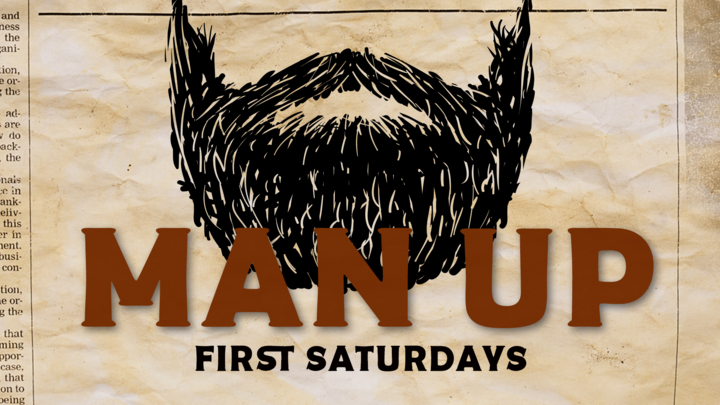 Logo for Man Up...First Saturdays