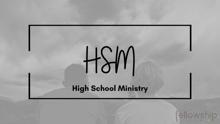 Logo for HSM (High School Ministry)
