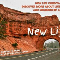 Logo for New Life: Learn More about Christianity and SCC Membership