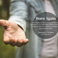 Logo for Born Again - Recovery Meeting