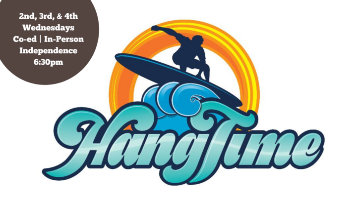 Logo for Hangtime (In-Person, Co-Ed, 2nd, 3rd, & 4th Wednesdays, 6:30pm)