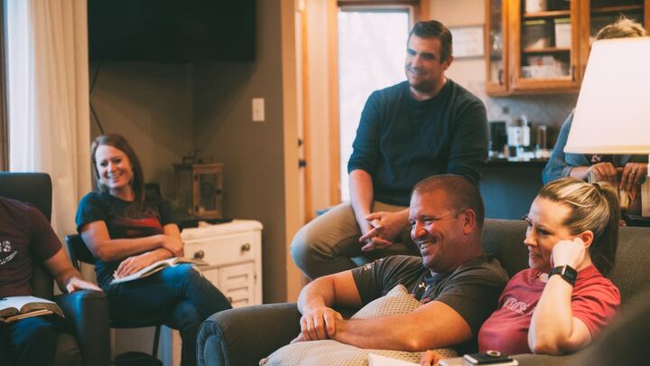 Logo for LIFE GROUP (Bible Study) - Hand/Peterson