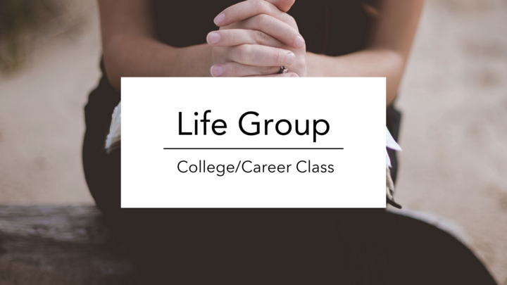 Logo for College / Career Life Group: Ages 18 to 25