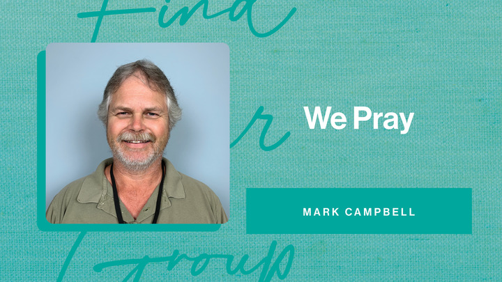 Logo for We Pray - Sundays 9:15 a.m.