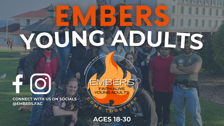 Logo for Embers FA Young Adults  (Connection Group)