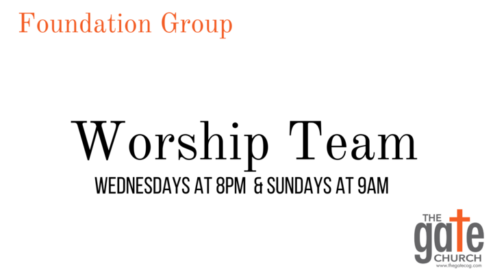 Logo for Worship Team