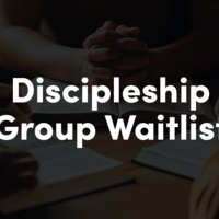 Logo for Fall of 2025 Discipleship Group Waitlist