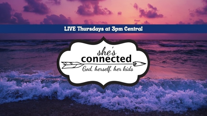 Logo for She’s Connected - God, herself, her kids - Moms (Cherrie Birman)