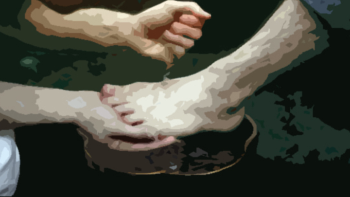 Medium footwashing