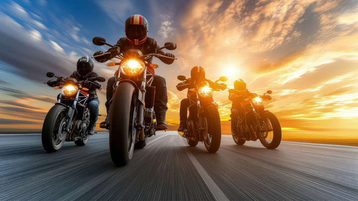Logo for Fellowship in Motion: Motorcycle Riding Group