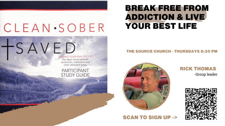 Logo for Clean, Sober, & Saved (by Tracy Strawberry)