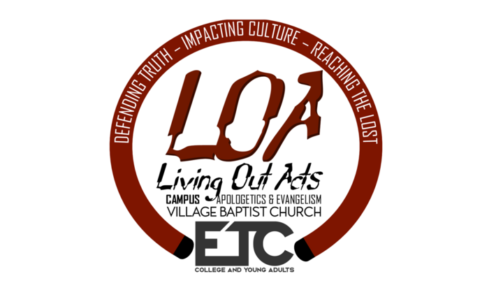 Logo for Living Out Acts: Evangelism & Apologetics (ETC College/Young Adults)