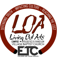 Logo for Living Out Acts: Evangelism & Apologetics (ETC College/Young Adults)