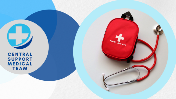 Logo for Support Teams - Medical Team: Exists to provide compassionate care in case of emergency needs during services and events