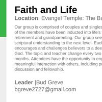 Logo for Faith and Life