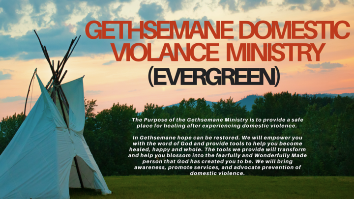 Logo for Gethsemane Domestic Violence Ministry (Evergreen)