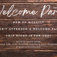 Logo for Mosaic Welcome Party!
