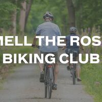 Logo for "Smell the Roses" Biking Club