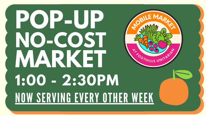 Logo for Pop-Up NO COST Market at Foothills UU