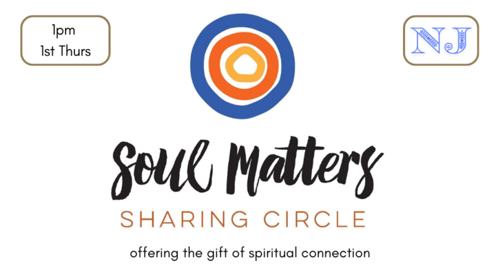 Logo for Soul Matters 1st Thursday of the month @ 1pm
