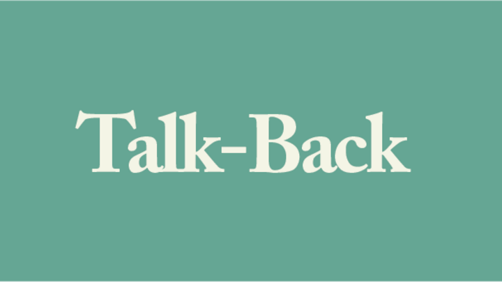 Logo for Talk-Back