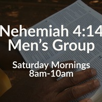 Logo for Nehemiah 4:14  Men's Group