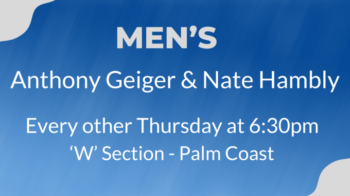 Logo for Men's 20/30s Community Group (Anthony Geiger & Nate Hambly)