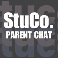 Logo for StuCo. Parent Chat