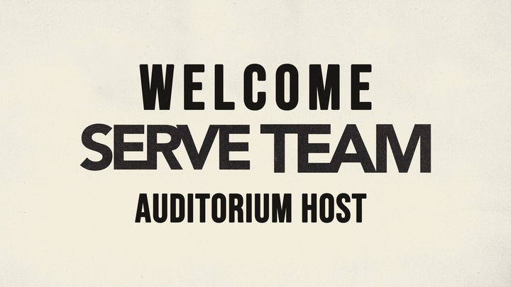 Logo for Welcome Serve Team: Usher