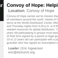 Logo for Convoy of Hope: Helping Hands