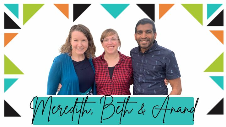Logo for Sunday IN PERSON Group with Meredith, Beth and Anand (bi-weekly)