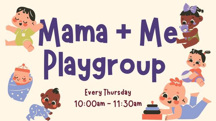Logo for Mama & Me Playgroup Thursdays 10:00am