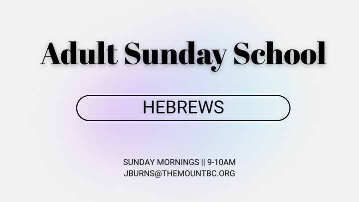 Adult Sunday School