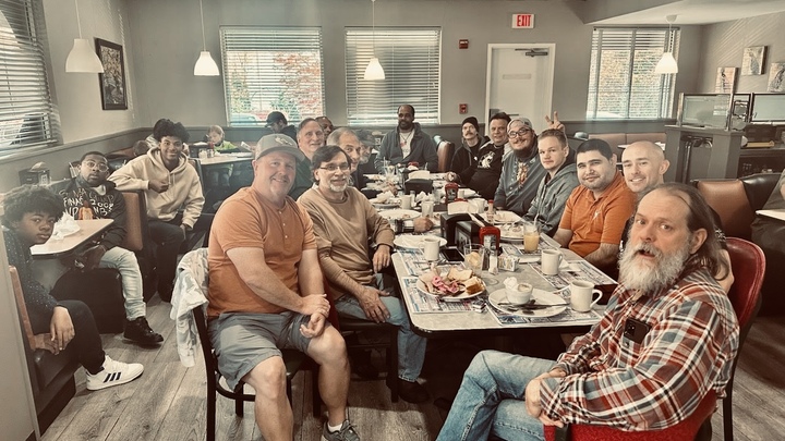 Logo for Men's Fellowship (hosted by Men's Ministry)