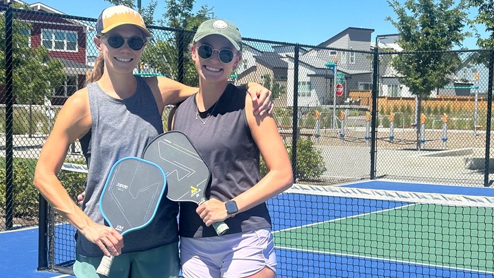 Logo for Pickleball Pals with Meg & Savannah