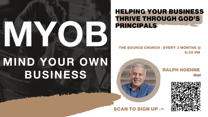 Logo for M.Y.O.B. (Mind Your Own Business)