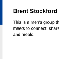 Logo for Brent Stockford | Men's Group