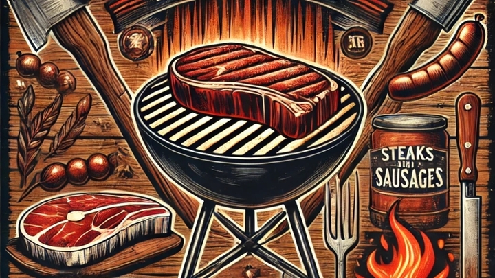Logo for Mighty Men's Meat Meet-up