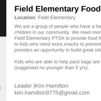 Logo for Field Elementary Food Packing