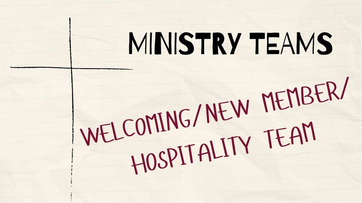 Logo for Welcoming/New Member/Hospitality Team