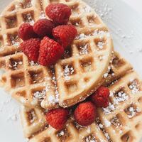 Logo for Waffles and Worship