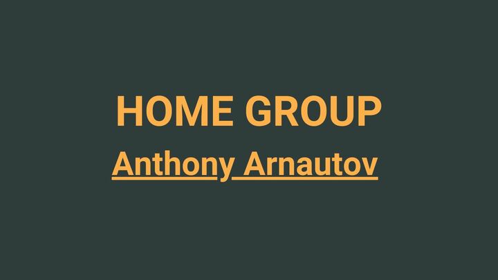 Logo for Home Group | English | Anthony Arnautov