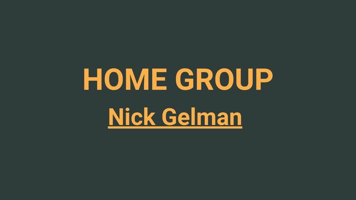 Logo for Home Group | English | Nick Gelman